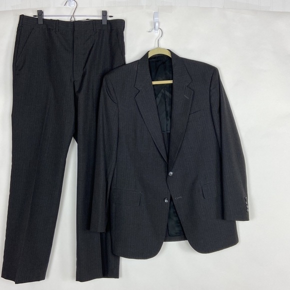 Austin Manor Wool Blend Blazer Sport Coat Gray Sport Jacket 42R - Picture 15 of 15